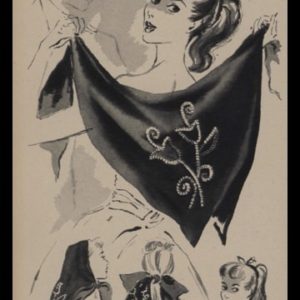 1947 Scarfs by Babé Vintage Ad | Time to Sparkle