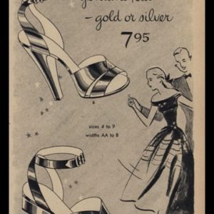 1947 Wilbar’s Vintage Ad | Frenchies Evening Shoes