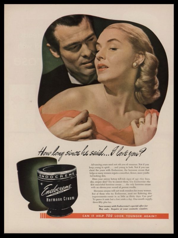 1948 Endocreme Hormone Cream Vintage Ad