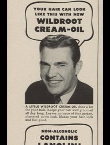 1948 Wildroot Cream-Oil Vintage Ad - "Finger-Nail Test?"