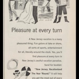 1963 New Jersey Vacation Vintage Ad | Jane Oliver Art