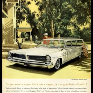 1963 Pontiac Catalina Wagon Vintage Ad | Fitz & Van