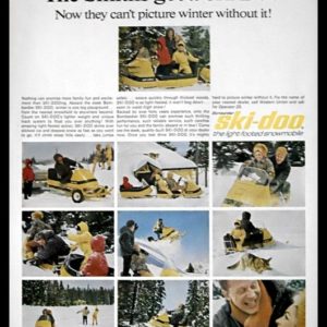 1966 Ski-Doo Snowmobile Vintage Ad