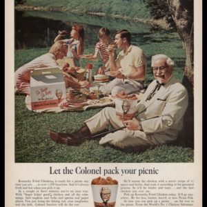 1967 Kentucky Fried Chicken Vintage Ad - Colonel Sanders