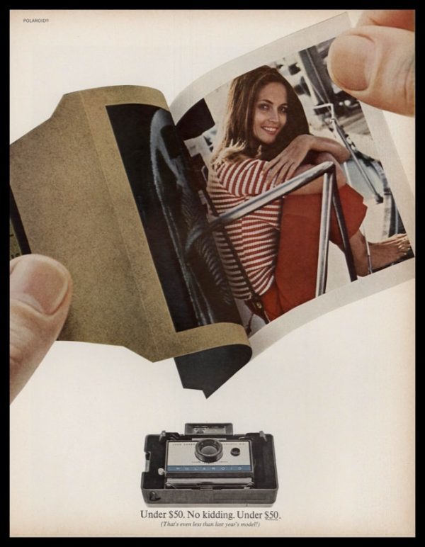 1967 Polaroid Camera Vintage Ad | Under $50. No kidding