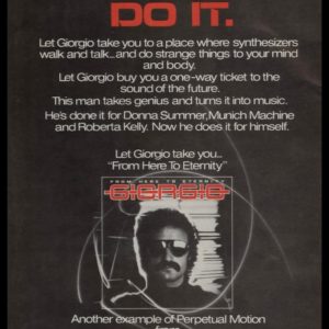 1977 Ad Giorgio Moroder Album | From Here to Eternity