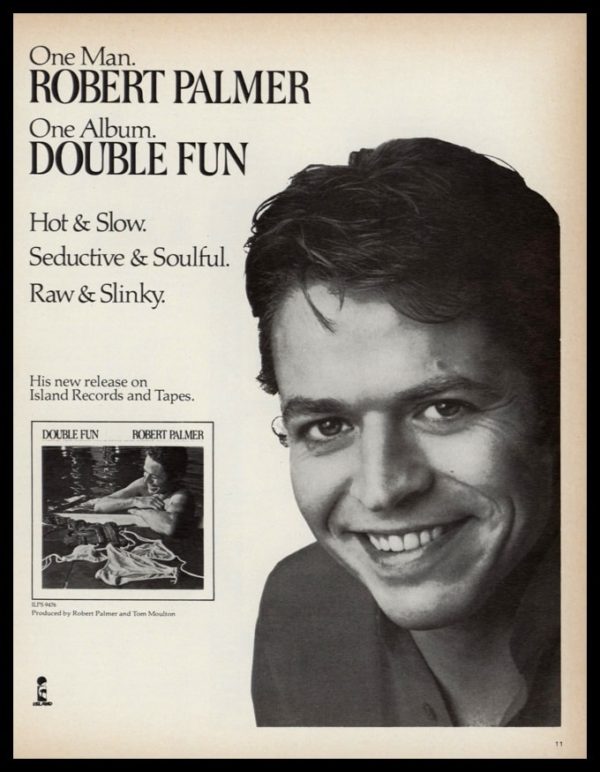 1978 Robert Palmer Album Vintage Ad | Double Fun