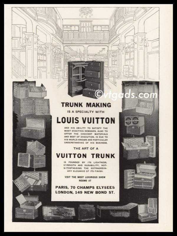 1925 Louis Vuitton Vintage Ad | Trunk Making Specialty