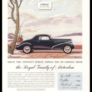 1936 Cadillac Vintage Ad | Series 60 Coupe