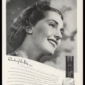 1938 Charles of the Ritz Vintage Ad | Face Powder