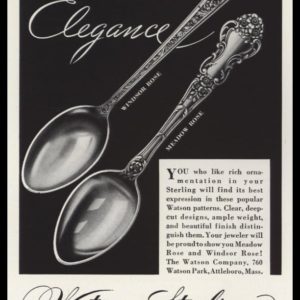 1940 Watson Sterling Vintage Ad | Lovers of Elegance