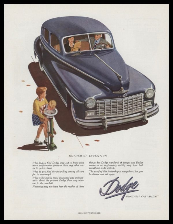 1947 Dodge Vintage Ad | Mother of Invention