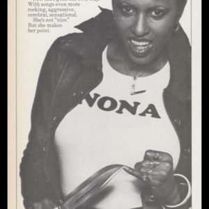 1977 Nona Hendryx Self-Titled Album Vintage Ad | No No, Nona