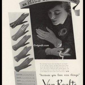 1925 Van Raalte Vintage Ad | Colony Gloves